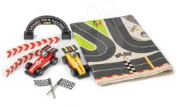 Tender Leaf Fa versenyautók Formula One Racing Playmat Tender Leaf Toys vászon versenypályán kiegészítőkkel (TL8332)