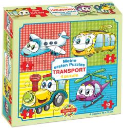Dohány Bébi puzzle Az én első puzzlem Közlekedési járművekohány Dohány 4-6-9-12 darabos 24 hó-tól (DH500030)