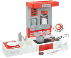 Smoby Játékkonyha utazásokhoz Cook&Go Red Smoby összecsukható elektronikus hanggal és 17 kiegészítővel (SM312401)