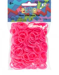 Rainbow Loom eredeti gumik 300 darab neon rózsaszín 6 évtől (RL7798)