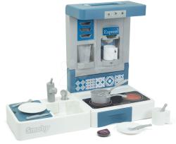 Smoby Játékkonyha utazásokhoz Cook&Go Blue Smoby összecsukható funkcióval és 17 kiegészítővel (SM312400)