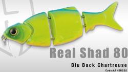 Herakles Vobler Swimbait HERAKLES Real Shad, Sinking, 8.0cm, 10g, Culoare Blue Back Chart (ARHKBG04)