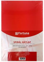 FORTUNA Hátlap FORTUNA A/4 230 g matt bõrhatású piros 100/dob (09.0051004) - tonerpiac