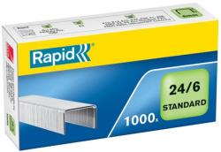 RAPID Tűzőkapocs, 24/6, horganyzott, RAPID Standard (E24855600) (24855600)