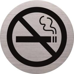 HELIT Információs tábla, rozsdamentes acél, HELIT, tilos a dohányzás (INH6271500) (H6271500)