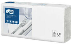 Tork Szalvéta, 1/4 hajtogatott, 3 rétegű, 32, 5x32, 8 cm, Advanced, TORK Soft Lunch, fehér (KHH512) (477414)