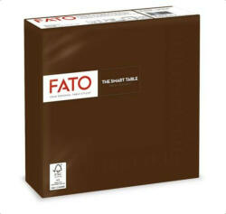 FATO Szalvéta, 1/4 hajtogatott, 33x33 cm, FATO Smart Table, csokoládé barna (KHH658) (82622400)
