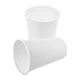 Műanyag pohár, 2, 3 dl, 100 db, fehér (KHMU010) (LS230E_EU)