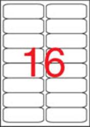 APLI Etikett, univerzális, 99, 1x34 mm, kerekített sarkú, APLI, 1600 etikett/csomag (LCA2418) (02418)