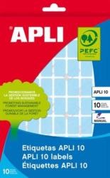 APLI Etikett, 25x40 mm, kézzel írható, színes, kerekített sarkú, APLI, zöld, 128 etikett/csomag (LCA2757) (02757)