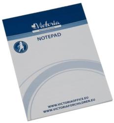 Victoria Jegyzettömb, A5, 5x50 lap, vonalas, VICTORIA OFFICE, fehér (LL12) (V016A5VCW)