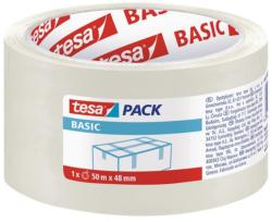 tesa Csomagolószalag, 48 mm x 50 m, TESA Basic, átlátszó (TESCS58572) (58572-00000-00)