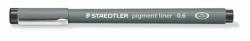 STAEDTLER Tusfilc, 0, 6 mm, STAEDTLER Pigment Liner 308, fekete (TS308069) (308 06-9)