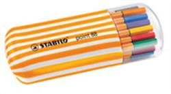 STABILO Tűfilc készlet, 0, 4 mm, STABILO Point 88 Zebrui, 20 különböző szín (TST882002) (8820-02)