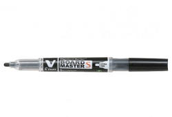 Pilot Marker pentru tablă Pilot Vboard Master S Plus diverse culori 1.3 mm vârf rotundnegru (PWBMA-VS-EFB-BG)