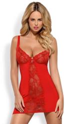 Obsessive Heartina - hálóing és tanga (piros) (27170853111) - sexshopcenter