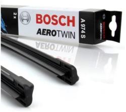 Bosch VW Polo IV Hatchback (9N) 2005-2009-ig első ablaktörlő lapát készlet, méretpontos, gyári csatlakozós, Bosch 3397118974 A974S