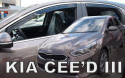 HEKO Kia Ceed 5 ajtós, Ferdehátú első+hátsó légterelő, szélterelő 2018-tól, 4 db-os készlet 20183