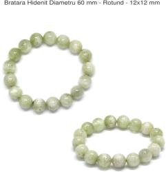  Bratara Kunzit Verde Diametru 60 mm - Rotund - 12x12 mm