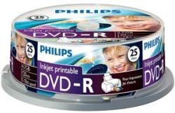 Philips DVD-R 120min. /4.7Gb. 16X tipărit - 25 buc. în ax (81278)