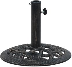 vidaXL Suport de umbrelă, negru și bronz, 9 kg, fontă, 40 cm (47865) - vidaxl