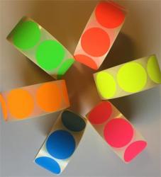 Etikett, 38 mm kör, 1000 etikett/tekercs, citromsárga (ISCK38S) - officesprint