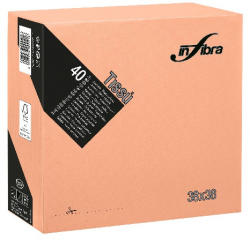 INFIBRA Szalvéta 38x38cm Barack 2 réteg 40 lap/csomag (I0829)