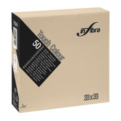 INFIBRA Szalvéta 33x33cm Greige 2 réteg 50 lap/csomag (I0732)