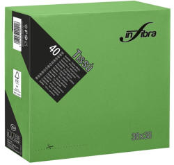 INFIBRA Szalvéta 38x38cm Zöld 2 réteg 40 lap/csomag (I0460)
