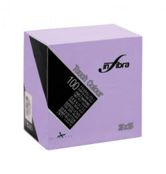 INFIBRA Szalvéta 25x25cm lila 2 réteg 100 lap/csomag (I0877)