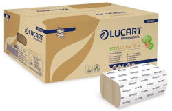 LUCART ECO Natural V hajtogatott kéztörlő 2 rétegű 20x190 lap/karton 40 karton/raklap (863044) - alphadenthigienia