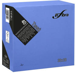 INFIBRA Szalvéta 38x38cm Sötétkék 2 réteg 40 lap/csomag (I0462) - alphadenthigienia
