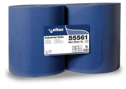 Celtex Blue Wiper XL ipari törlő kék cellulóz, 2 réteg, 1000 lap, 360m, 36x36cm, 2 tekercs/zsugor (55561)