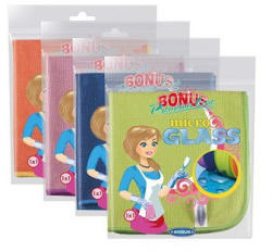 Bonus Microglass mikorszálas üvegtörlő kendő 35x35cm 1 darabos (B477)