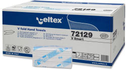 Celtex V Smart hajtogatott kéztörlő, cellulóz, 2 réteg, 25x21cm, 15x200 lap (3000 lap/karton) (72129)