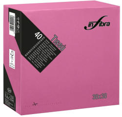 INFIBRA Szalvéta 38x38cm Fuxia 2 réteg 40 lap/csomag (I0882) - alphadenthigienia