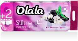Olala Silk Feel Spa toalettpapír 3 rétegű fehér 155 lap 10 tekercses, 6csg/zsák (OLALAPSFSTP3)