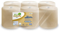 Lucart ECO Natural tekercses kéztörlő 2 rétegű, 450lap, 135m, 6tekercs/zsugor, 48zsugor/raklap (852226) - alphadenthigienia
