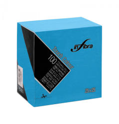 INFIBRA Szalvéta 25x25cm türkiz 2 réteg 100 lap/csomag (I0833)