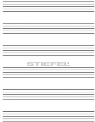 Stiefel Zenei ötvonalas írótabló (022)