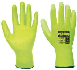 Portwest A120 PU tenyérmártott kesztyű Sárga - XXL (PW-A120Y2RXXL) - megatool