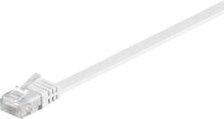 Goobay Cablu de retea flat cat 6 UTP alb 1.5m, Goobay 95192 (G95192)