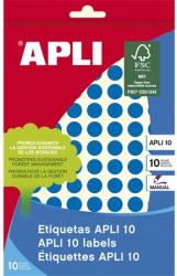 APLI Etikett, 10 mm kör, kézzel írható, színes, APLI, kék, 1008 etikett/csomag (LCA2731) - officesprint