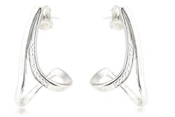 Ezüst fülbevaló bedugós ívelt - agrianna - 9 690 Ft