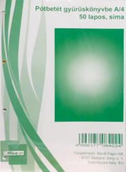 Office 21 Gyűrűskönyv Betét A/4 Sima 50 lap (84200002)