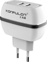 KONFULON Incarcator la priza Konfulon C23 cu doua iesiri USB pentru iOS Android 2.4A (C23-BLK)