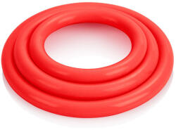 CalExotics Calex szilikon péniszgyűrű 3db - piros