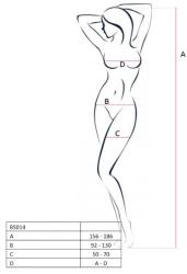 Passion Woman Bodystockings Passion Woman necc harisnyaoverall 014 - fehér