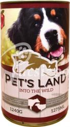 Pet's Land Pet S Land Dog Konzerv Marhamáj-bárányhús Almával 6x1240g