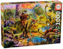 Educa Puzzle Educa din 1000 de piese - Tara dinozaurilor (EDU17655) Puzzle